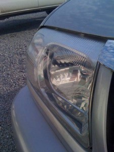 Truck Headlight After Repair