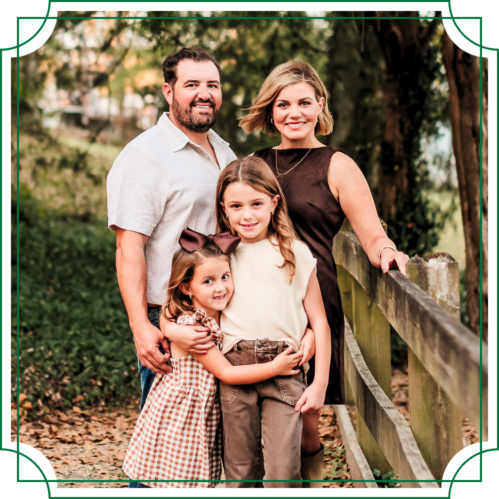 Posed photo of armentor owner's family